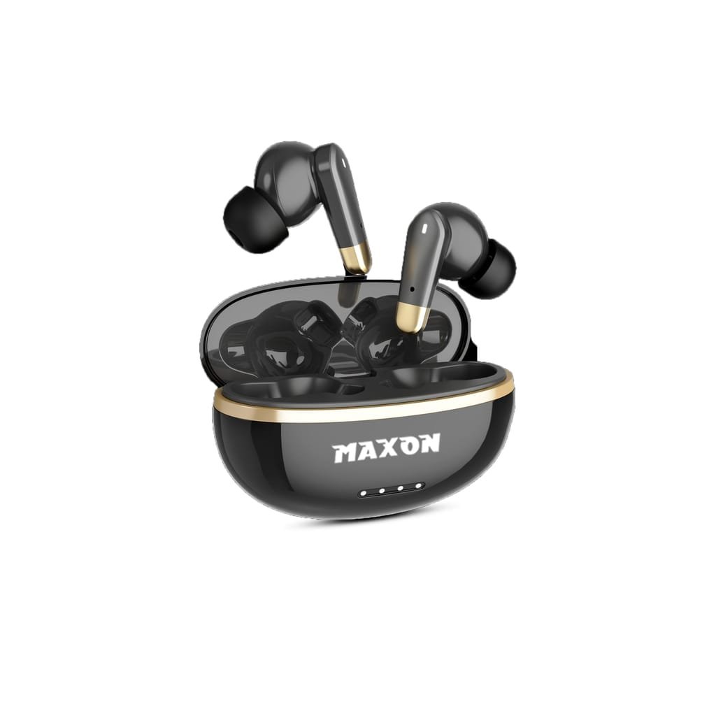 Maxon Sound-Sprint Classic Series | V5.4 Bluetooth Earbuds | ENC Noise Cancelling | Black Color | For Calls, Music, Gaming